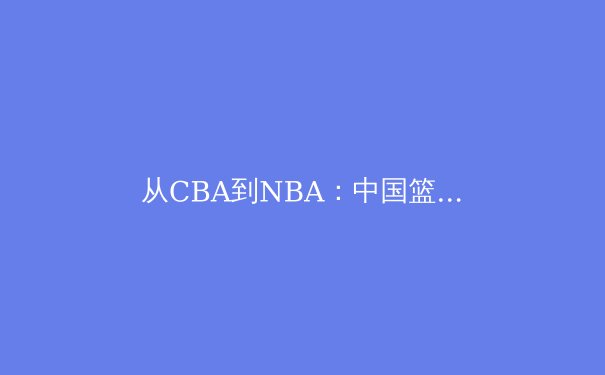 从CBA到NBA：中国篮球青训体系的人才输送管道分析与未来展望 - 3